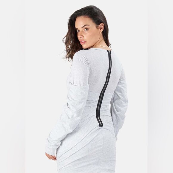 NWT RtA | Indya Light Gray Dress XXS - Picture 3 of 11